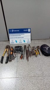Herramientas robadas por delincuentes en Bahía Blanca 