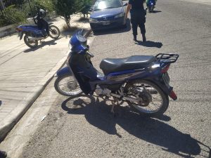 Moto protagonista de accidente en Bahía 