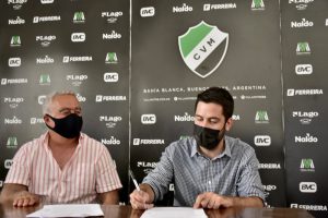 Álvaro Díaz y Juan La Rocca firman convenio para PAMI 